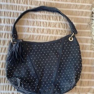 Studded Leather Shoulder Bag